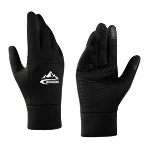 Перчатки из полиэстера Unisex WARRIOR, minimalist style черный