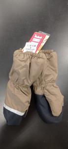 Варежки Lenne Snow, коричневый / черный