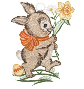 W. Reuter & Sohn - Картина на окно Plauener Spitze "Картина на окно "Кролик" цветная" W. Reuter & Sohn - Plauener Spitze 16х22 см, цвет bunt