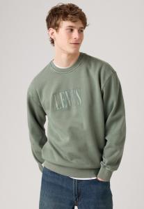 Толстовка Levi's GRAPHIC CREW, Ssnl Serif Laurel Wreath/Green
