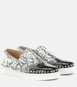 Пик Бот Вумен кожаные кроссовки Christian Louboutin