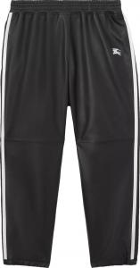 Брюки Supreme x Burberry Contrast Stripe Lambskin Jogging Pants (Burberry Exclusive) 'Black', черный
