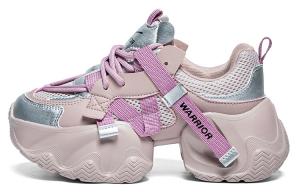 Кроссовки WARRIOR Chunky Sneakers Women's Low-top Purple Silver, фиолетовый