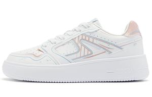 Кроссовки QIAODAN Skateboarding Shoes Women's Low-top White/Pink, розовый