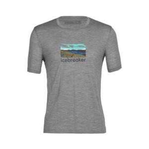 Футболка Icebreaker M Tech Lite II SS TrailHead, жемчужно-серый