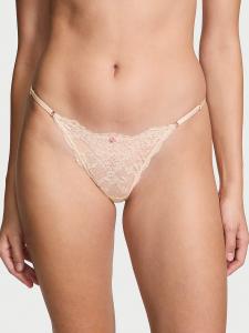 Кружевные трусики-бикини с регулируемыми завязками Dream Angels, lace marzipan