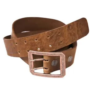 Ремень Helstons Double D, коричневый