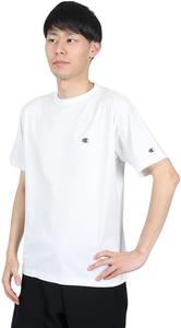 Мужская базовая футболка Champion с коротким рукавом и круглым вырезом, 100% хлопок, вышитый логотип, C3-X352, белый