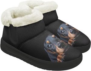 Женские зимние ботинки с утеплителем, удобные, с утолщенной подошвой, противоскользящие, с меховой подкладкой для улицы Gdxynsmny, Dachshund