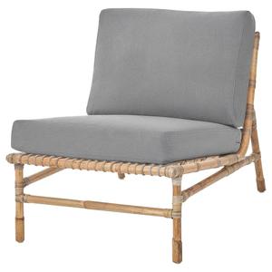 Садовое кресло с подушкой IKEA TVARÖ, темно-серый