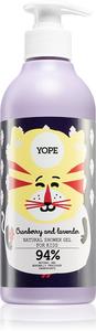 Интенсивно увлажняющий гель для душа с клюквой и лавандой для детей Yope, 400 мл