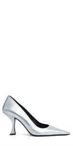 Женские туфли Viva Pump в серебристой коже By Far