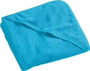 Банное полотенце с капюшоном Erwin Müller 114901, бирюзовый - 100 х 100 см