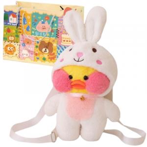 Гиалуроновая кислота утка практичные куклы плюшевая кукла 30см высота Small bubble, белый