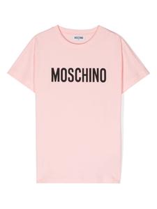Moschino Kids футболка с логотипом, розовый