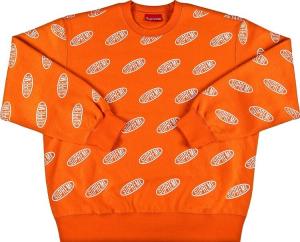 Толстовка Supreme Liner Crewneck 'Orange', оранжевый