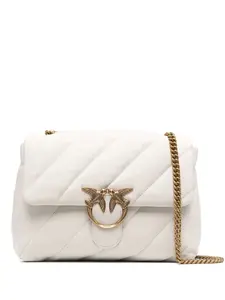 Большая сумка через плечо Love PINKO, белый