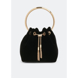 Сумка JIMMY CHOO Bon Bon bucket bag, черный