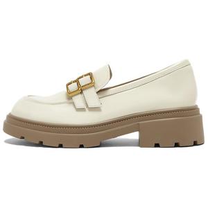 Женские лоферы однотонные BASTO, бежевый