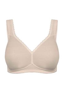 Мягкий кружевной бесшовный бюстгальтер крючком для женщин Susa, светло-бежевый