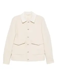 Куртка с вельветовым воротником Eleventy, нейтральный