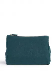 Льняной несессер на молнии Once Milano, синий