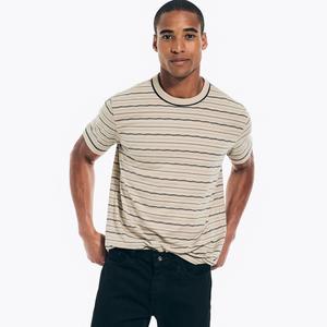 Мужская полосатая футболка Nautica, цвет flagstone