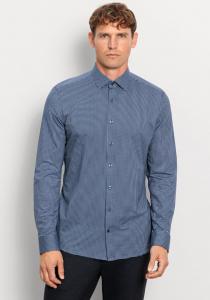 Клетчатая рубашка OLYMP Regular fit Business Shirt, цвет marine blue/light blue