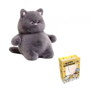 Плюшевая игрушка котенок Meowth, плюшевая кукла, высота 35см CHONGRONGLIANYU, серый