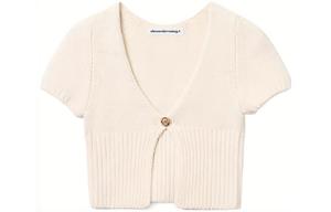 Alexander Wang SS22 Вязаный свитер Women's Soft White