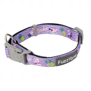Неопреновый ошейник для собак FuzzYard Aloha Dolphins л FuzzYard, цвет фиолетовый