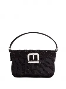 Сумка-тоут, украшенная кристаллами Gedebe, черный