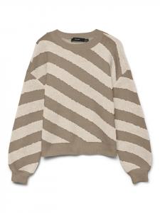 Вязаный свитер цвета серебристой норки Vero Moda