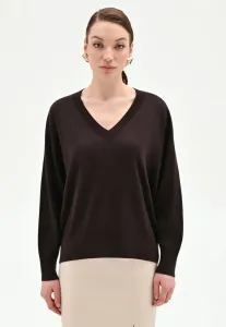 Свитер с v-образным вырезом Rinascimento, Chocolate