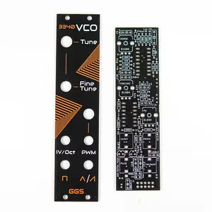 3340 Мини VCO / Плата + Передняя панель / Сделай сам / Eurorack / Аналоговый / Модульный синтезатор / GGS