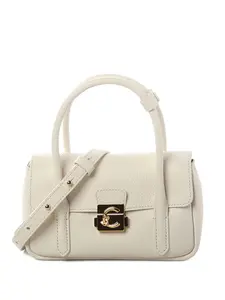 Сумка-тоут из кожи Coccinelle, бежевый