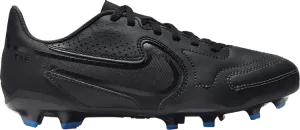Бутсы Nike Tiempo Legend 9 Club MG GS 'Black Light Photo Blue', черный