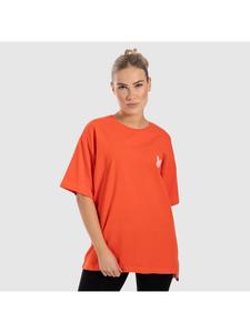 Футболка Payton свободного кроя кораллового цвета SMILODOX