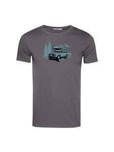 Футболка Nature Getaway антрацитового цвета GreenBomb