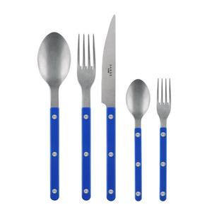 Набор столовых приборов Sabre Paris - 5-teilig, Bistrot, неоново-синий