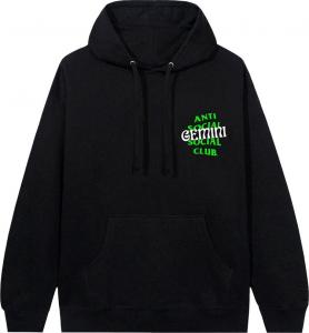 Худи Anti Social Social Club Gemini Hoodie Black, черный