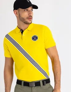 Футболка-поло U.S. Polo Assn Yarn Dye Tricot Tape Pique, желтый