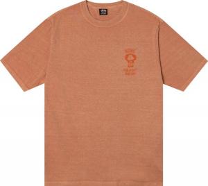 Футболка Stussy x Our Legacy Work Shop Surf Skull Pigment Dyed Tee 'Clay', оранжевый