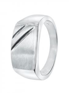 Lucardi Прямоугольное кольцо из серебра 925 пробы