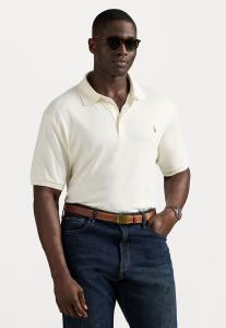 Рубашка поло SOFT Polo Ralph Lauren Big & Tall, кремовый