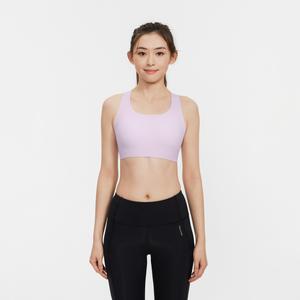 Женская спортивная майка для средних нагрузок Decathlon 裸感8字 светло-фиолетовая