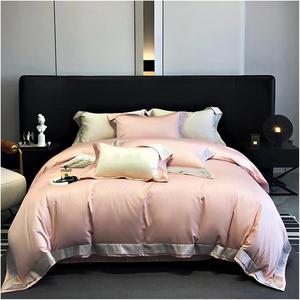 YUSIWOAL Комплект постельного белья 1000TC Pima Cotton из египетского хлопка темно-синий