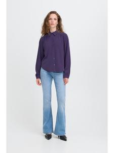 Рубашка с длинными рукавами IHKIMMIE в цвете Patriot Blue ICHI