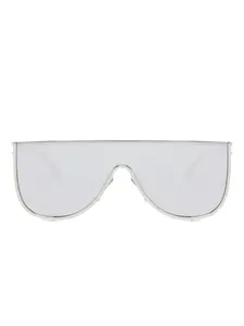 Солнцезащитные очки с монолитной оправой Alaïa, серебристый