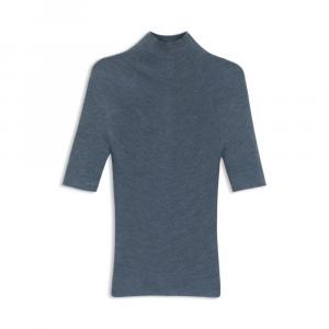 Свитер с круглым вырезом из мериносовой шерсти BOSS, светло-голубой